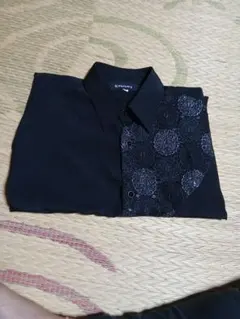 社交ダンス　メンズ　Mサイズ　シャツ　黒