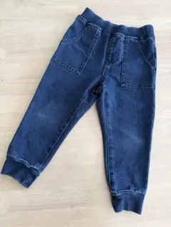GU インディゴカットソージョガーパンツ　100