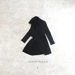 PLEATS PLEASE プリーツジップシャツジャケット 3 ブラック 日本製のサムネイル