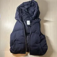 ★AZUL BY MOUSSY フード付きダウンベスト ネイビー★