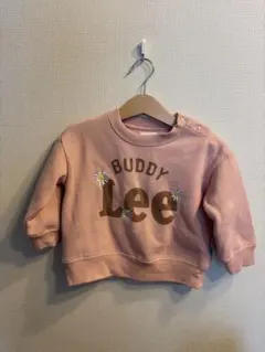 BUDDY LEE ピンク トレーナー 肩ボタン付き