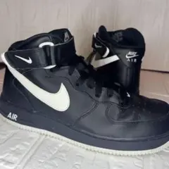 Nike Air Force 1 ハイカット ブラック/ホワイト 26.5