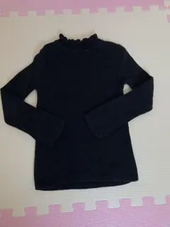 ニット　トップス　キッズ　女の子　黒　110 GU
