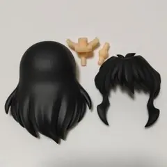髪パーツ/黒髪/ロング/ヘッド　ねんどろいど　犬夜叉 朔の日Ver. & 七宝