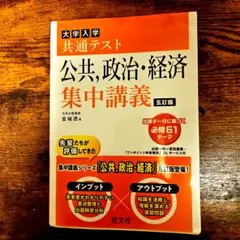 大学入学共通テスト公共,政治・経済集中講義