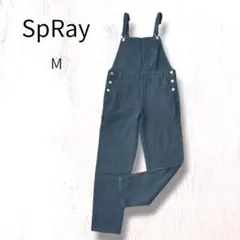 【美品】SpRay サロペット オーバーオール 黒 M