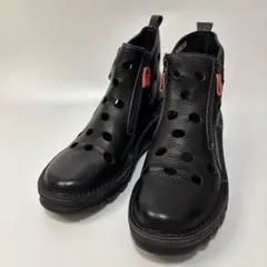 【極美品】セイゼム 16EM ブラックレザー　パンチングハイカット23.5cmのサムネイル