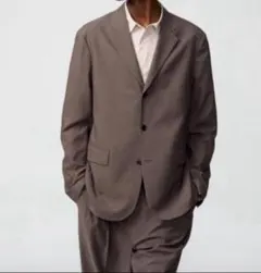 ユニクロC 感動ジャケット ダークブラウン S 新品未使用品　① 新品】UNIQLO C 感動ジャケット ダークブラウン L - メルカリ