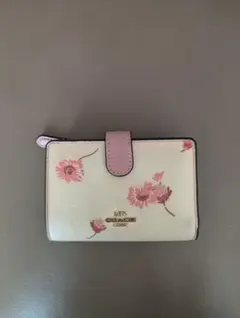 COACH 花柄 二つ折り財布