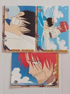 アマダ ONE PIECE カードシール 3枚セット ルフィ シャンクス