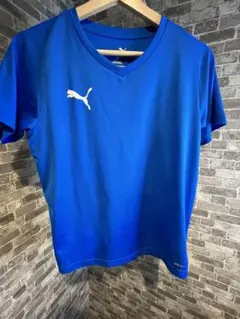 PUMA プーマ　Tシャツ　運動　サッカー　青のサムネイル