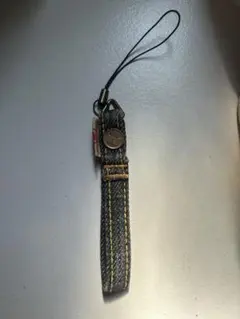デニムストラップ ボタン付き