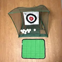 Tabata ゴルフ アプローチ練習用 ネット＋マット＋練習用ボールセット