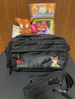 ✴︎即完売・大人気✴︎Coleman×ズートピア ショルダーバッグ ニック ブラック ✴︎即完売・大人気✴︎Coleman×ズートピア ショルダーバッグ ニック