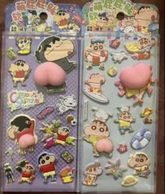 最安」海外正規品　クレヨンしんちゃん　ももシール　2枚セット