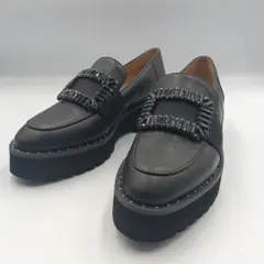 【美品】MODE ET JACOMO 厚底 ビジュー ローファー 23.5のサムネイル
