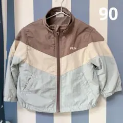 FILA アプレレクール ベビー　ナイロンジャケット ブルゾン　90
