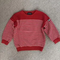 EMPORIO ARMANI 赤白ストライプセーター 6A