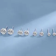 Silver925 20G スタッドピアス 5mm両耳【2個】