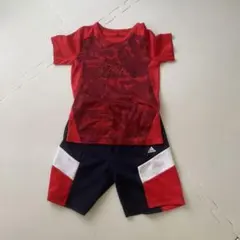 adidas ジャージセット 150cm レッド/ネイビー