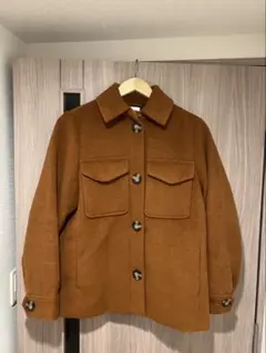 H&M アウター　ピーコート ブラウン XSサイズのサムネイル