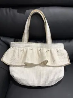 ヌビバッグ ダークグレー×チューリップ ポケットいっぱいマザーズ