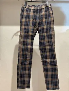 チェック柄カジュアルパンツ