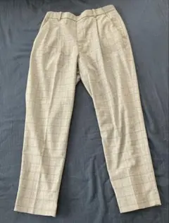 ユニクロ　M スマートアンクルパンツ グレーチェック