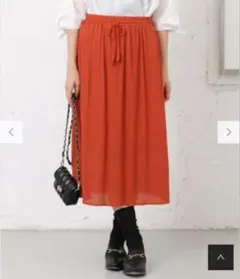 楊柳ミドル丈スカート