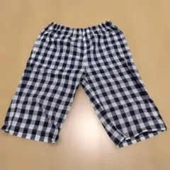 無印良品 チェック柄ハーフパンツ 100-110