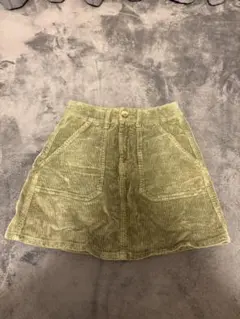 American Eagle コーデュロイ ミニスカート カーキのサムネイル