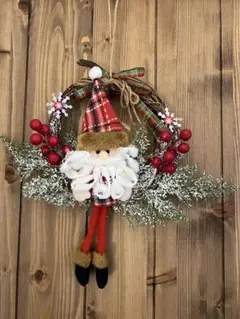 サンタクロースのクリスマスリース
