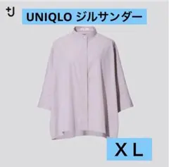 ユニクロ+J スーピマコットンドルマンスリーブシャツ（七分袖）薄ピンク　ＸＬ