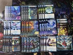 デュエマ　赤t青単サイバー　スリーブ付き　アグロサイバー　　デスモナーク