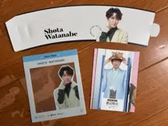 渡辺翔太 カップホルダー クリアカード Myojo 寝顔&寝相カード 4点セット