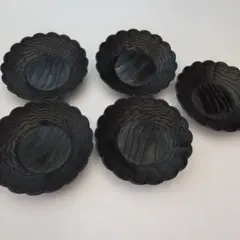 黒釉 渦巻き模様 皿 5枚セット 和食器 美濃焼 - メルカリ