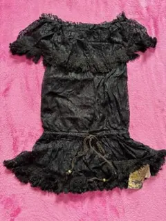 新品　d.i.a. レースオフショルダー半袖ミニワンピース