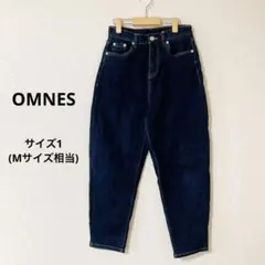OMNES ハイウエストバルーンデニム Mサイズ　体型カバー 美シルエット