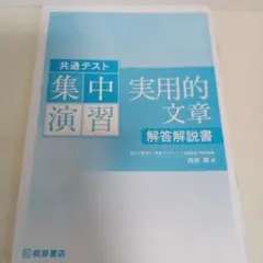 共通テスト 集中演習 実用的文章