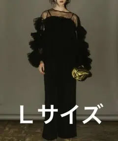 オールインワン×デコラティブチュールトップス