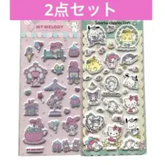 数量限定　海外正規品　マイメロ　サンリオキャラクターズ　ぷっくりシール　2点