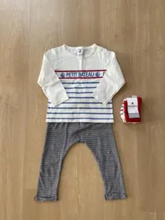 PETIT BATEAU 18M Tシャツ・レギンス・靴下セット