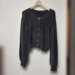 MAJESTIC LEGON シャギーニットカーディガン グレー Mのサムネイル