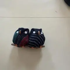 フクロウのブローチ