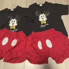 リトシー　ミッキーマウス Tシャツ＆ショートパンツセット 双子　お揃い