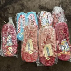 f*9様 和風布製スリッパ 7足 セット M/S/Lサイズ 夏に涼しい布草履　ま