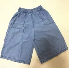 ガウチョパンツ　130 デニム