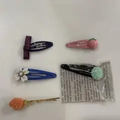 【セット】カラフルなヘアピン　5個　セット　ヘアピン　キッズ　女子