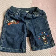 Double B デニムハーフパンツ 100