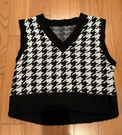 Vネック ニットベスト セーターベスト